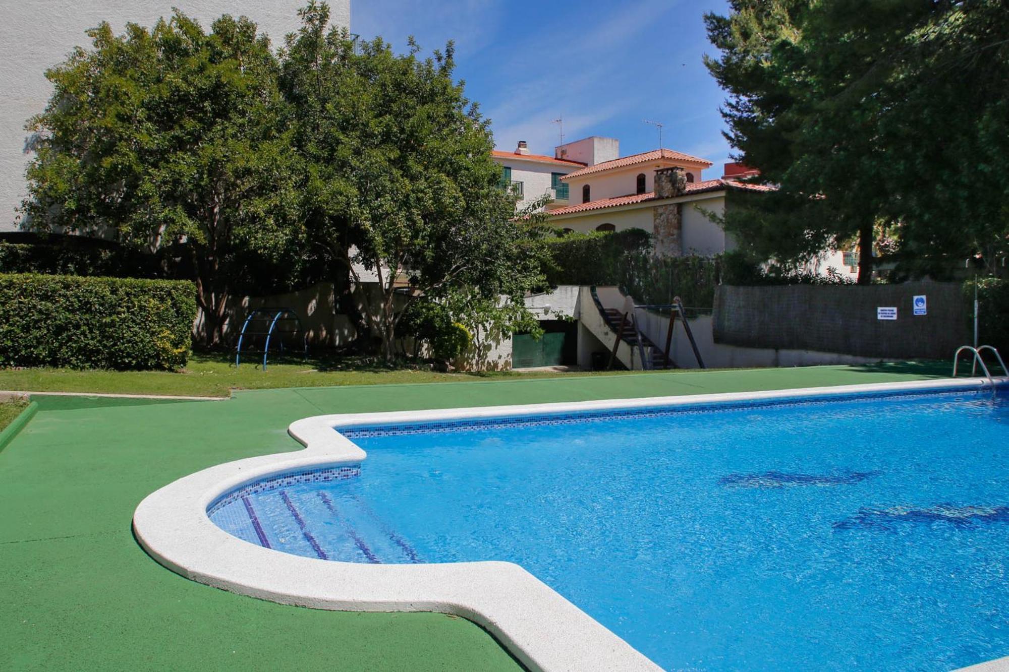 At044 Cerca De La Playa, Con Piscina Y Airco Apartment Torredembarra Bagian luar foto